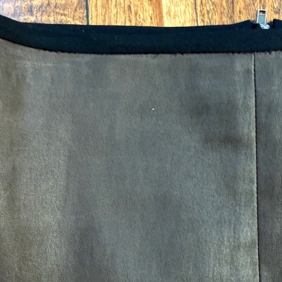 A.L.C. Brown Leather Skirt 10 (Fits 4-8) - Picture 9 of 9